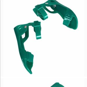 Hunter Green Open Toe Jelly Sandals